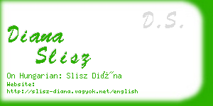 diana slisz business card